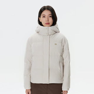 /可隆 KOLON SPORTSECO短款羽绒服 女子户外防风连帽通勤保暖鹅绒服 LKDJ4WTT04-CR