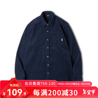 马登 MADEN工装 美式休闲灯芯绒纯棉长袖衬衫叠穿内搭外套条绒衬衣男秋
