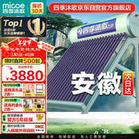 四季沐歌（MICOE）飞享太阳能热水器家用 安徽 纯太阳加热0用电 手动上水一级能效上门安装24管198L 