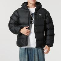 保暖运动宽松连帽面包男子棉服