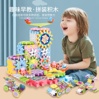 馨铂斯 儿童电动积木齿轮玩具 83件套
