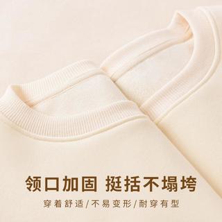 雪中飞 SNOWFLYING【重磅加绒】保暖绒休闲卫衣女款秋冬潮流复古印花宽松慵懒风上衣