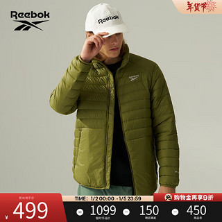 Reebok 锐步 官方24秋冬男女保暖百搭舒适羽绒夹克外套 24FRM209UGL8 M