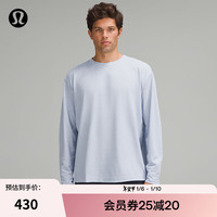 露露乐蒙lululemon丨Relaxed Fit 男士训练宽松剪裁长袖 T 恤 LM3DIFS 杂色亚麻蓝 XL