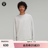 露露乐蒙lululemon丨Relaxed Fit 男士训练宽松剪裁长袖 T 恤 LM3DIFS 杂色海豹灰 M