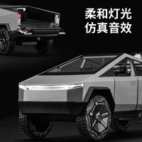 儿童特斯拉皮卡车模型房车玩具车可拆卸男孩玩具仿真合金汽车模型