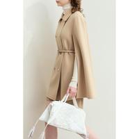 【高奢山羊绒】冬季女式大衣双面呢感配腰带可拆卸羊毛外套