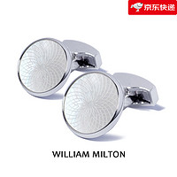 William Milton 男士深海蓝色贝母袖扣定制礼盒装