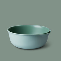LAPEU 莱贝 RB190927 洗菜盆沥水篮 水果篮 塑料 抹茶绿 圆形