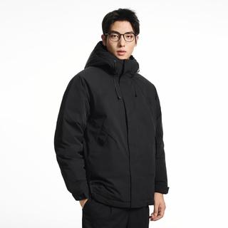 【90鸭绒】24冬季时尚百搭加厚保暖外套男式连帽短款羽绒服