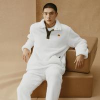 冬季GXG男士珊瑚绒加厚可外出立领家居服男生保暖睡衣
