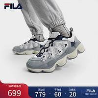 FILA 斐乐男鞋豌豆鞋运动鞋2024冬休闲鞋老爹鞋 南极灰/石灰岩-AL 40.5