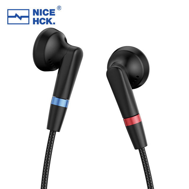原道 NICEHCK/原道 可换线 平头塞耳机  有线充电 黑色 3.5mm