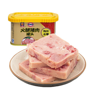 88VIP：MALING 梅林B2 金罐火腿猪肉罐头198g即食火锅螺蛳粉搭档午餐肉罐头