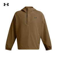 安德玛（UNDERARMOUR）秋冬Vibe StormShell男子连帽训练运动卫衣1386575 郊狼棕498 S