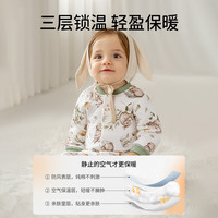 欧孕宝宝连体衣秋冬款夹棉保暖婴儿爬服新生婴儿男童女童纯棉哈衣