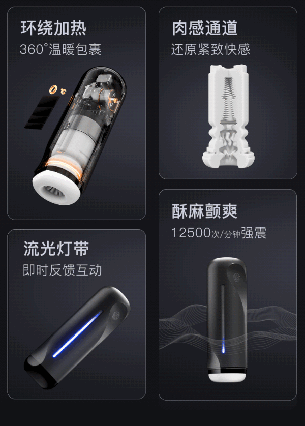 jissbon 杰士邦 AI系列 灵犀握力感应伸缩飞机杯