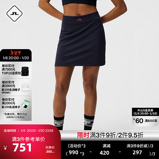 金林德伯格 J.Lindeberg GOLF针织弹力透气时尚简约短裙女524216008 PAF深黑蓝 155/60A/XS