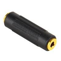 bejoy 3.5音频母对母转接头 耳机 音响延长线连接头 3.5MM母头直通 黑色