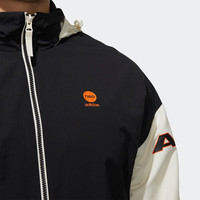 adidas 男款防风休闲时尚潮流情侣外套防风透气舒适外套HD4639 A/