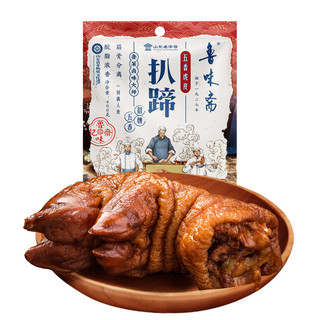 鲁味斋扒蹄山东特产非遗猪蹄熟食真空即食猪手大肘子卤味猪脚卤肉 整只阿胶炖扒蹄400克