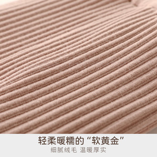 巴厘小猪宝宝打底裤毛线针织裤秋冬加厚夹棉长裤婴儿休闲裤子保暖儿童棉裤 咖色 咖色 80cm