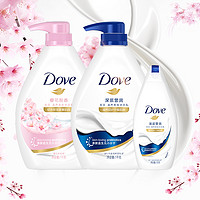 88VIP：Dove 多芬 深层莹润沐浴露1kg+樱花甜香1kg+190g