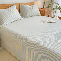 卡丝迪尔 KissDear 加厚磨毛纯棉床单单件100全棉学生宿舍单人被单枕套三件套炕单子
