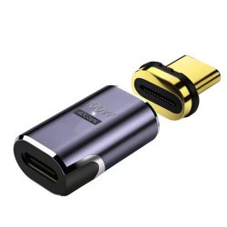 石加 Type-C磁吸转接头USB4.0 磁吸40GB全功能转接头 USB4磁吸头 直头