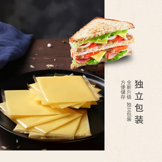 吉士丁 芝士片 6片装 早餐 面包 披萨 烘焙原料佐料 原味 100g