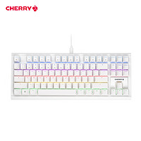 CHERRY 樱桃 MX1.1雪原极光 机械键盘 悬浮式无钢结构 87键有线键盘 RGB灯效 白色 红轴 MX1.1升级版-雪原极光