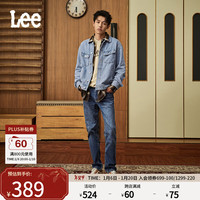 Lee 26年秋冬款经典舒适丹宁复古水洗蓝色男士牛仔裤