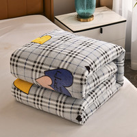 雅鹿加厚珊瑚绒毛毯子被子法兰绒床单宿舍保暖冬季铺床垫子盖毯 心悦格【柔软舒适 手感细腻】 单人绒毯-150x200cm