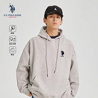 百亿补贴：U.S. POLO ASSN. U.S. POLO ASSN新款秋季经典百搭情侣款连帽刺绣休闲卫衣男士纯棉