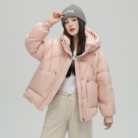 雪中飞 SNOWFLYING2024秋季新款女士短款连帽羽绒服显瘦宽松时尚韩版加厚保暖
