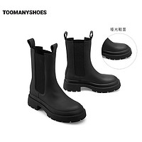 TOOMANYSHOES 女士烟筒靴 TU4ZA057DA1DD2