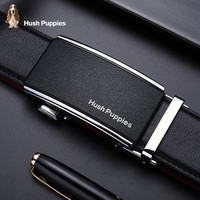 暇步士 男士本命年红腰带真皮自动扣皮带头层牛皮裤带蛇年本命年男 外黑内红