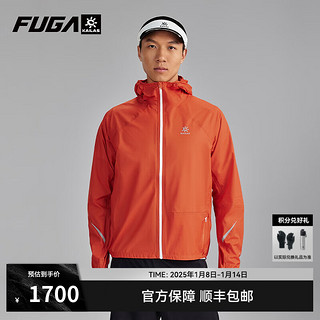 KAILAS 凯乐石 FUGAFUGA户外运动轻量越野跑山AERO傲云Light3.0跑山冲锋衣男 落日橙