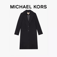 MICHAEL KORS 女士翻领纽扣毛呢大衣外套