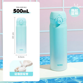 THERMOS 膳魔师 TEMI-500S 保温杯 500ml 海盐蓝椰