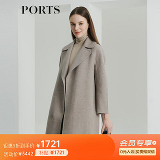 宝姿 PORTS 女装 秋冬新品毛呢大衣LL9C114LZF052 驼色