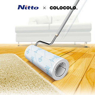 Nitto colocolo全能通用型粘滚粘毛器240mm宽3段伸缩长柄C2501 全屋通用C2501宽幅240mm