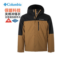 Columbia哥伦比亚棉服男户外24秋冬新品保暖热能防水透气连帽冲锋衣WE6558 257 M 175/96A