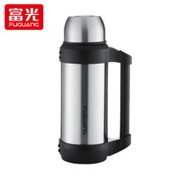 富光 途强系列保温壶 户外大容量男车载便携保温瓶杯家用水壶热水瓶暖瓶 本色 2.5L