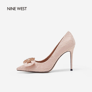 Nine West/玖熙平底鞋单鞋高跟鞋乐福鞋休闲鞋板鞋 NH496003CC黑色 36