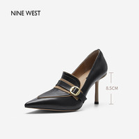 Nine West/玖熙平底鞋单鞋高跟鞋乐福鞋休闲鞋板鞋 NP301062KK黑色 38