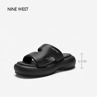 Nine West/玖熙平底鞋单鞋高跟鞋乐福鞋休闲鞋板鞋 NN449003KK黑色 35