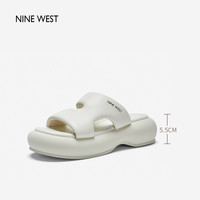 Nine West/玖熙平底鞋单鞋高跟鞋乐福鞋休闲鞋板鞋 NN449003KK米白 39