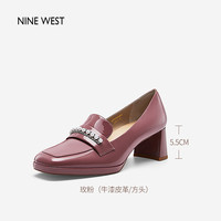Nine West/玖熙平底鞋单鞋高跟鞋乐福鞋休闲鞋板鞋 NP332008FK玫粉 34
