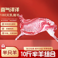百鲜洽宁夏滩羊肉礼盒新鲜现杀半只羊羊腿羊排烧烤火锅食材年货送礼 半羊精分割